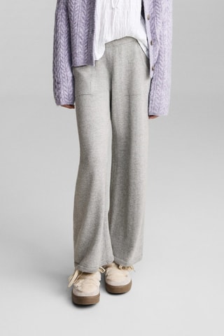 Jupe-culotte maille - Gris chiné