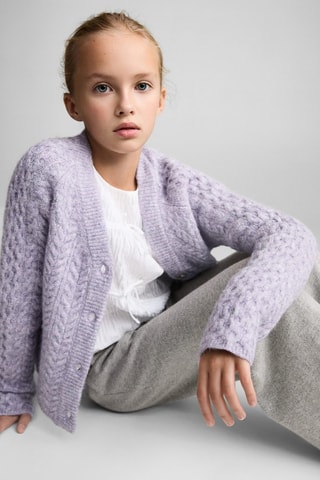 Jupe-culotte maille - Gris chiné