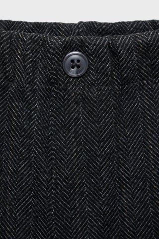 Pantalon droit à rayures - Noir