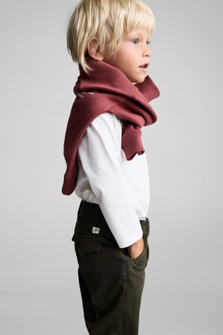 Pantalon taille élastique - Vert