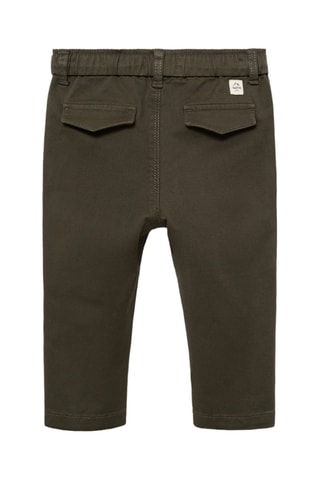 Pantalon taille élastique - Vert