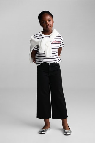 Jupe-culotte jean - Noir