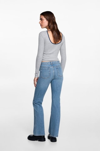 Jean flare poches - Bleu marine