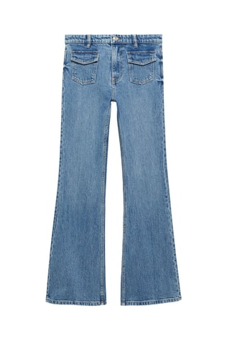 Jean flare poches - Bleu marine