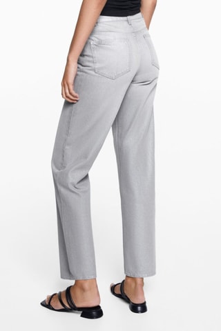 Jean regular-fit métallisé - Gris