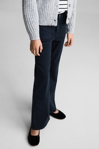 Jean flare poches - Bleu marine