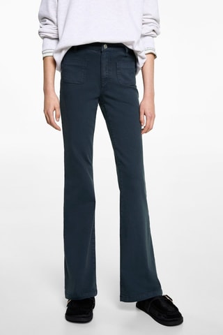 Jean flare poches - Bleu marine