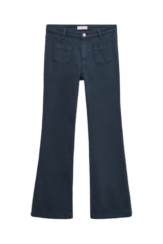 Jean flare poches - Bleu marine