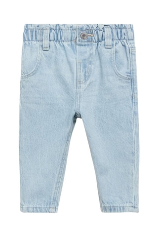 Jean paperbag - Bleu clair