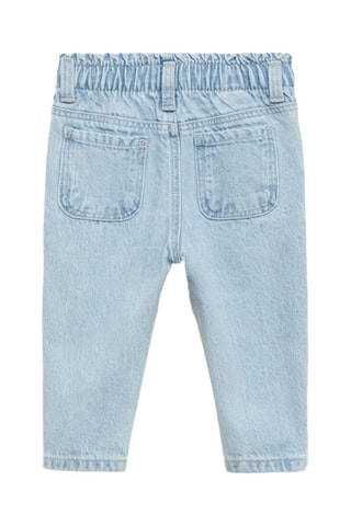 Jean paperbag - Bleu clair