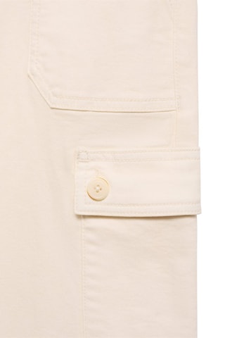 Jean style jupe-culotte poches - Ecru