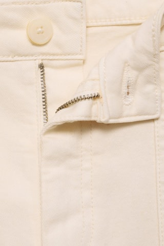 Jean style jupe-culotte poches - Ecru