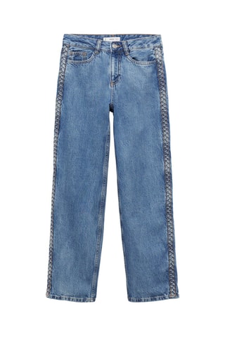 Jean torsade latérale - Bleu