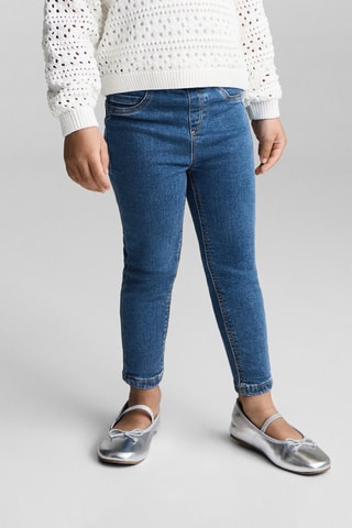 Jean taille élastique - Bleu