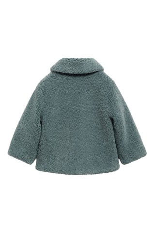 Manteau imitation mouton - Vert pastel