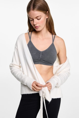 Top bretelles croisées - Anthracite