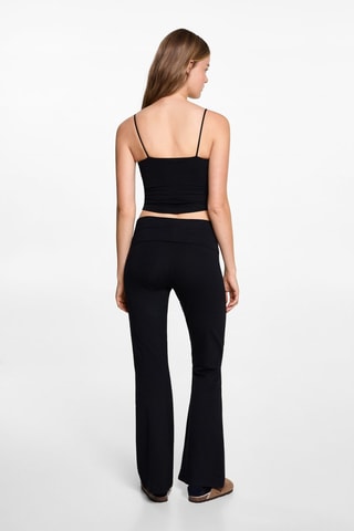 Crop top de sport - Noir