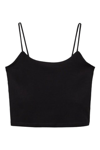 Crop top de sport - Noir