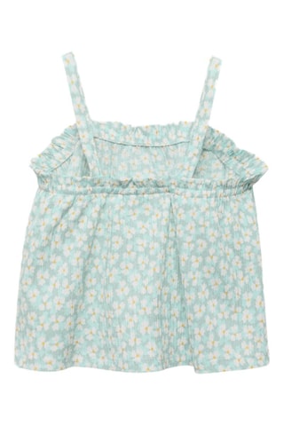 Top à bretelles imprimé - Vert d'eau