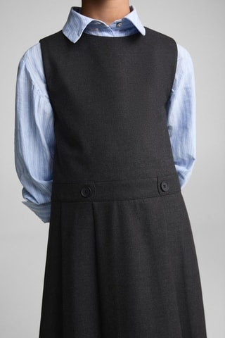 Robe courte plissée - Gris