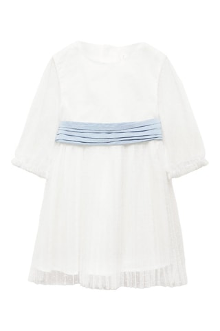 Robe plumetis - Blanc cassé