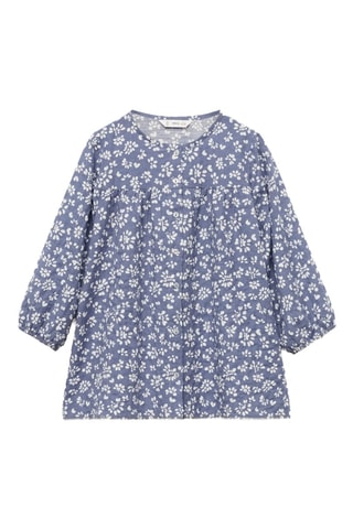 Robe à fleurs - Bleu