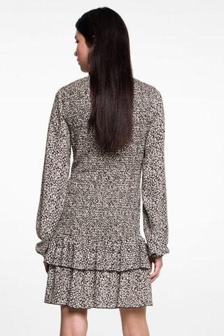 Robe en imprimé léopard - Noir