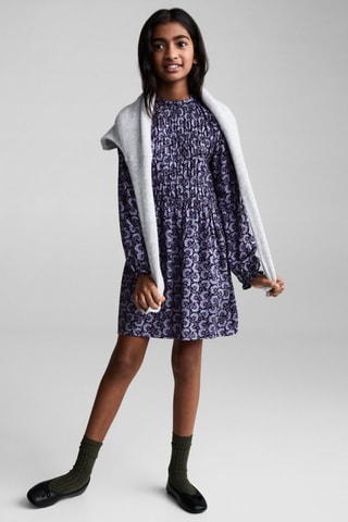 Robe à imprimé fleurs - Violet clair