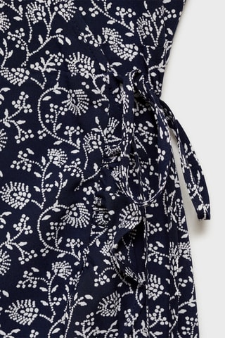 Robe à fleurs - Bleu marine