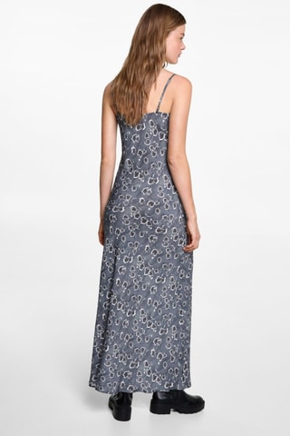 Robe imprimée - Gris foncé