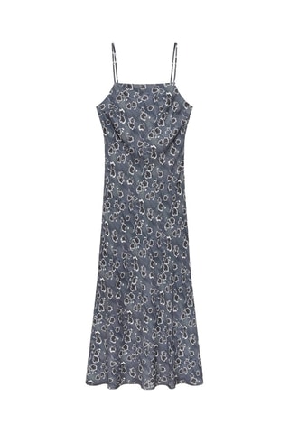 Robe imprimée - Gris foncé