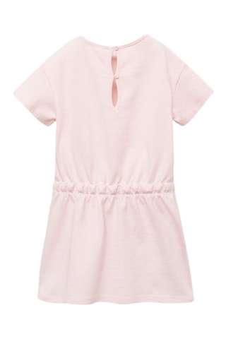 Robe coton cordon de serrage - Rose