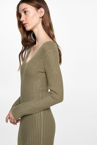 Robe longue évasée - Kaki