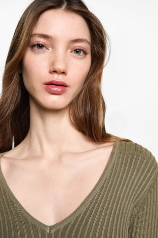 Robe longue évasée - Kaki