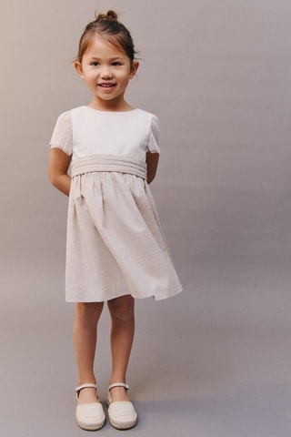 Robe jupe contrastante - Blanc