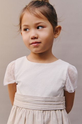 Robe jupe contrastante - Blanc