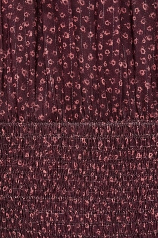 Robe imprimée Lurex - Grenat