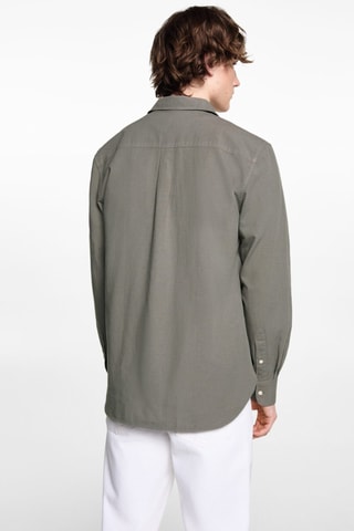 Chemise regular fit coton - Kaki