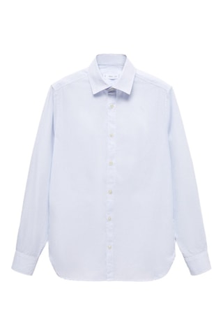 Chemise oxford en coton - Bleu clair