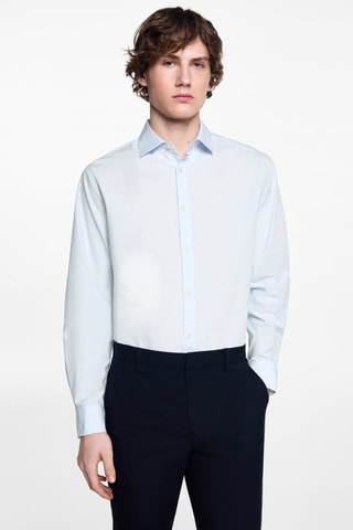 Chemise oxford en coton - Bleu