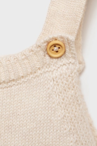 Salopette maille coton - Sable