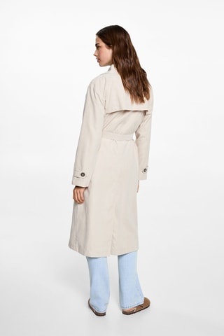 Trench fluide ceinture - Beige