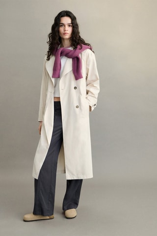 Trench fluide ceinture - Beige