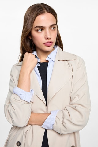 Trench fluide ceinture - Beige