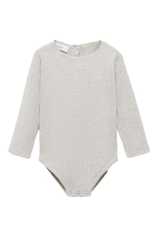 Body maille manches longues - Marron