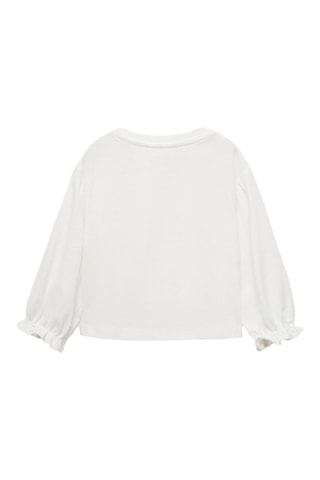 T-shirt imprimé noeud - Blanc cassé