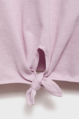 T-shirt en coton imprimé - Violet clair