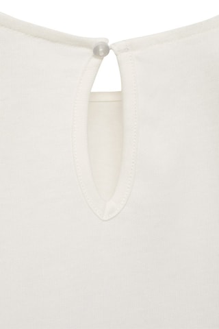 T-shirt paillettes - Blanc cassé