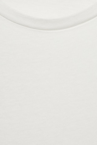 T-shirt détail froncé - Blanc cassé
