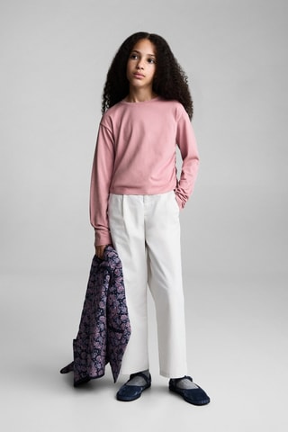 T-shirt détail froncé - Rose